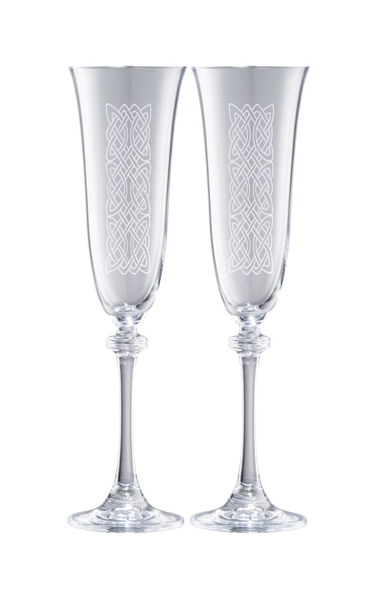 CELTIC KNOT FLUTE CHAMPAGNE LIBERTY PAIR