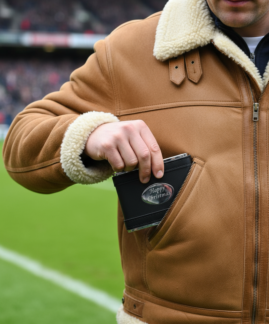 Hip flask 4oz funnel Black