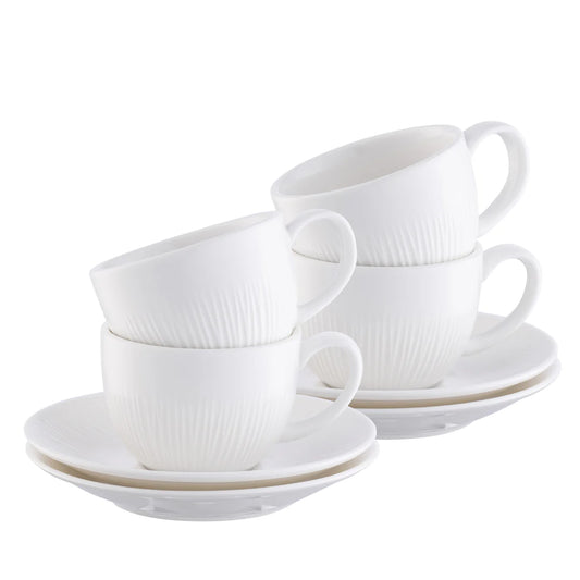 ERNE ESPRESSO CUPS AND SAUCERS set of 4