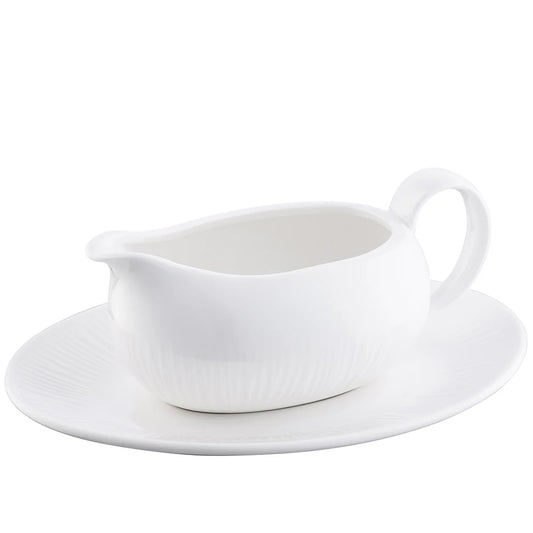 ERNE SAUCE BOAT & TRAY