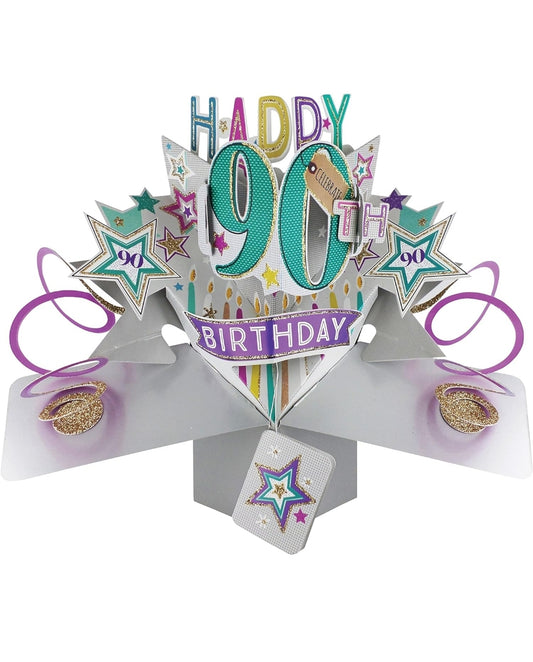 90th Birthday Pop up Card