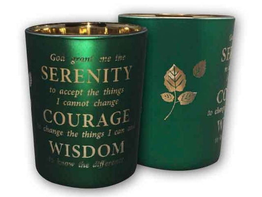 Glass votive serenity