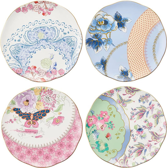 Butterfly Bloom Plates x 4