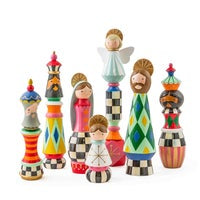 Courtly Check Holy Night Nativity Set