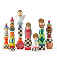 Courtly Check Holy Night Nativity Set