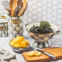 Sterling Check Utensil Jar