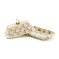 Mocha Check Butter Box