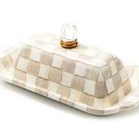 Mocha Check Butter Box