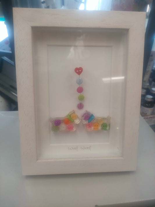 Button Studio Handmade Dog Frame