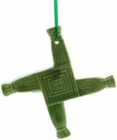 Ceramic St Brigids Cross Green