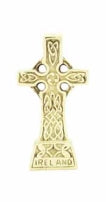 Brass Celtic Cross Standing small Black