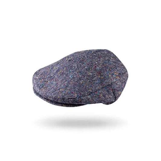 Flat Cap - Irish Tweed Cap Navy Plain Donegal S/56/6⅞
