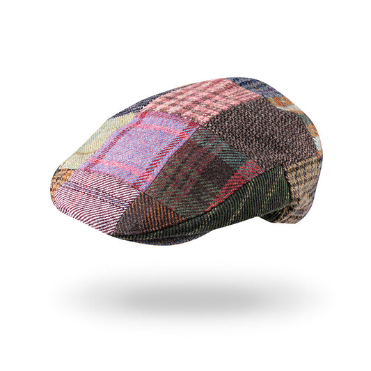 Flat Cap - Irish Tweed Patch Caps Xl/62/7⅝