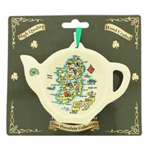 Ceramic Tea Bag Holder Map