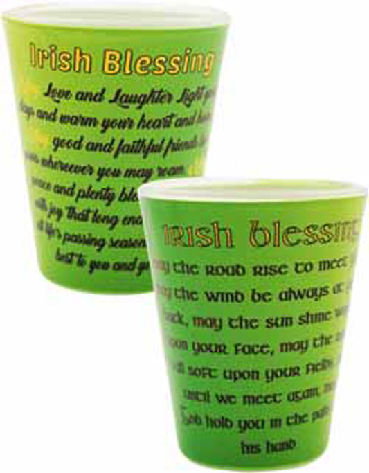 Shot Glass Irish Blessing