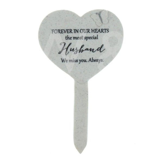 ThoughtsOfYou Heart Graveside Stake-Husband
