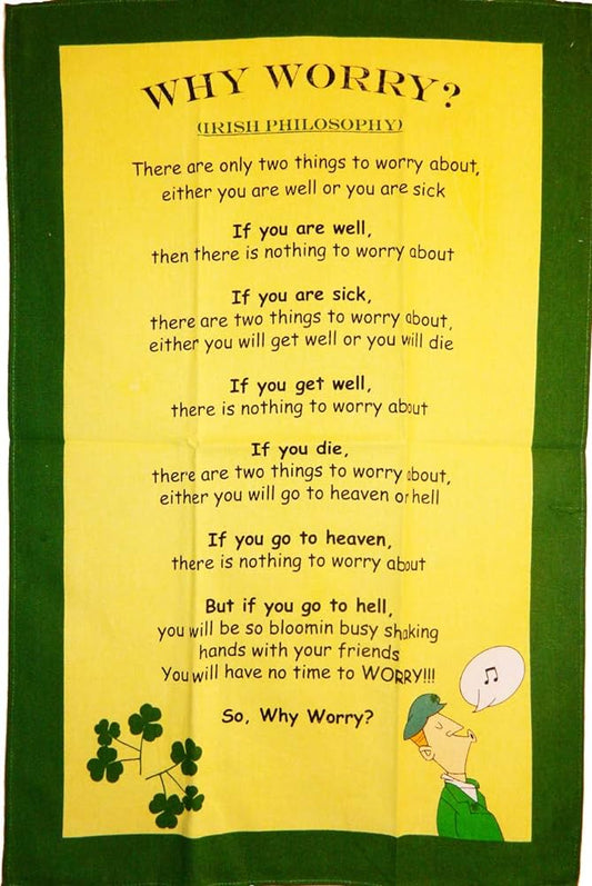 Cotton tea towel why worry