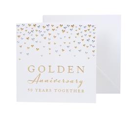 Amore Deluxe Card-Golden Anniversary