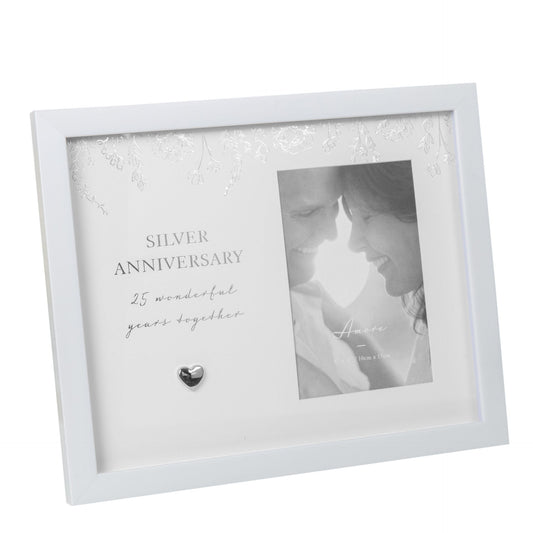 4" x 6" - AMORE BY JULIANA® Anniversary Photo Frame - 25