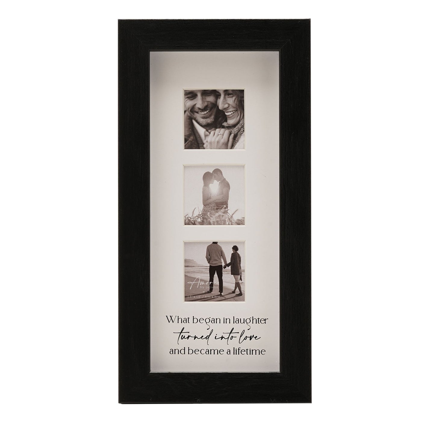 Amore Black Narrow Triple Frame