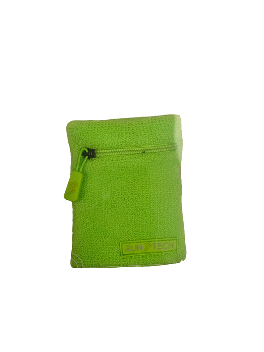 Run Tech Neon Green Wrist Band