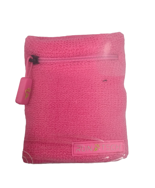 Run Tech Neon Pink Wrist Band