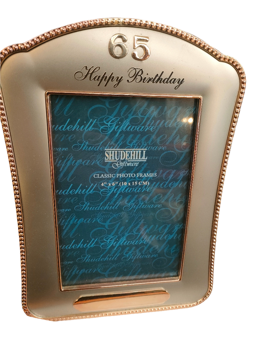 65th Birthday Frame 4x6" (10x15cm)