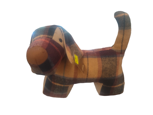Tweed Dog Door Stopper