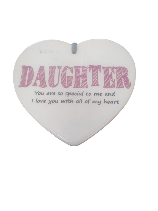 Daughter Ceramic Hanging Plaque