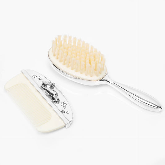 Twinkle Twinkle Silver-Plated Baby Brush & Comb Set