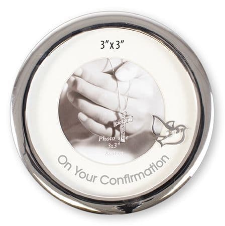 Confirmation Photo Frame/Metal/Silver Finish   (F46606)