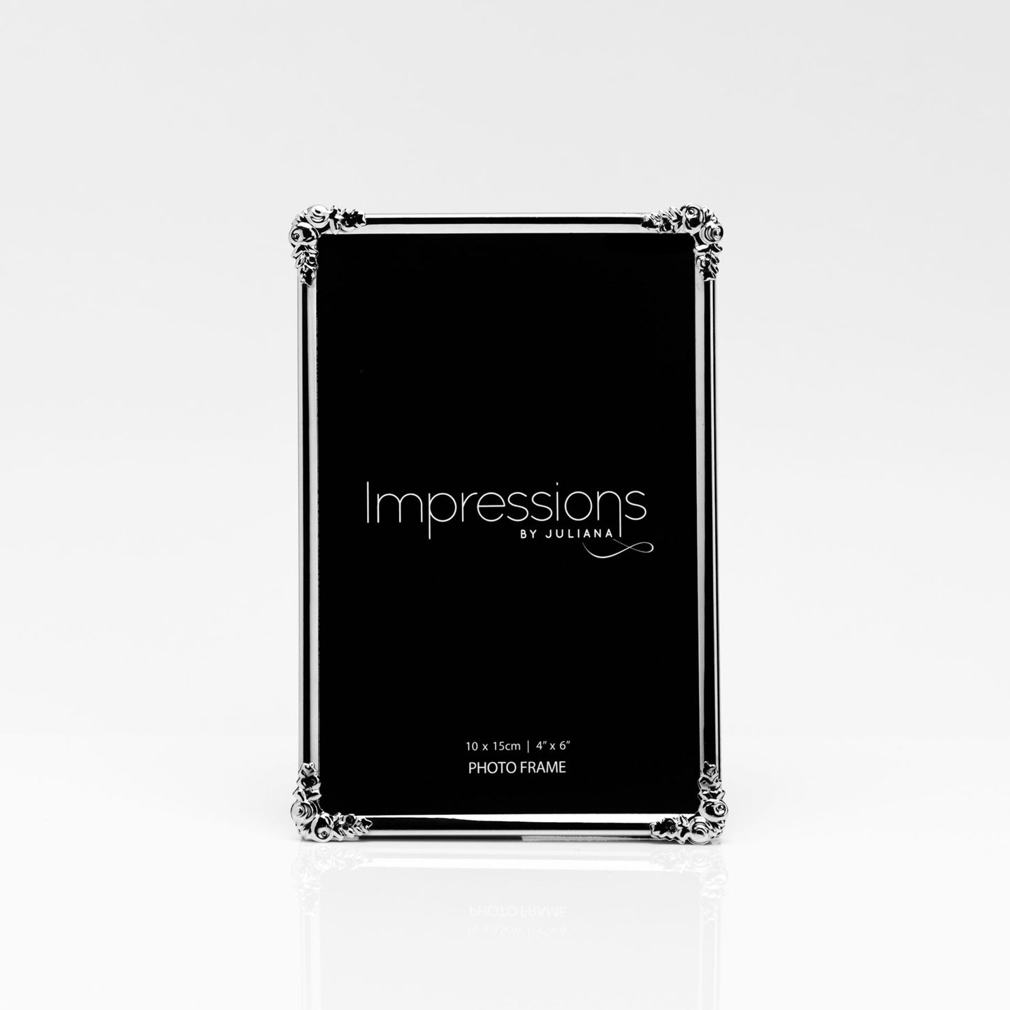 Silverplate Photo Frame with Decorative Corner 4" x 6"
