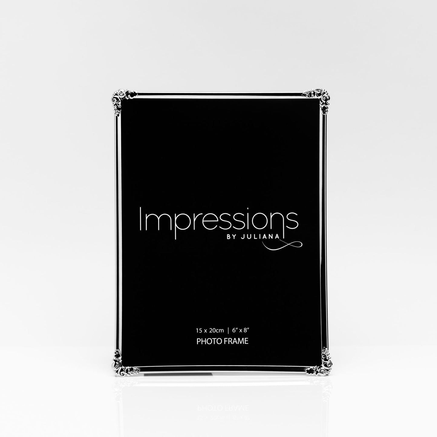 Silverplated Photo Frame with Decorative Corner 6" x 8"