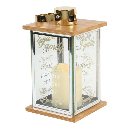 Hestia Metal Lantern with LED Candle - Family 32cm
