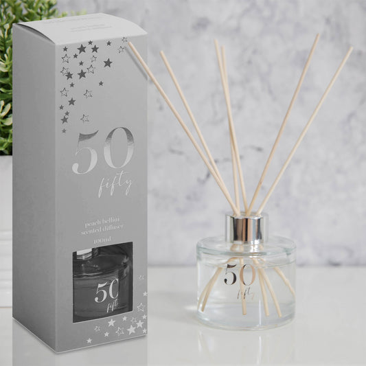 100ml Peach Bellini Scented Reed Diffuser - 50th