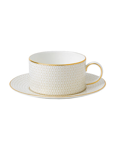 GIO GOLD Teacup Saucer 220ml 7.4floz