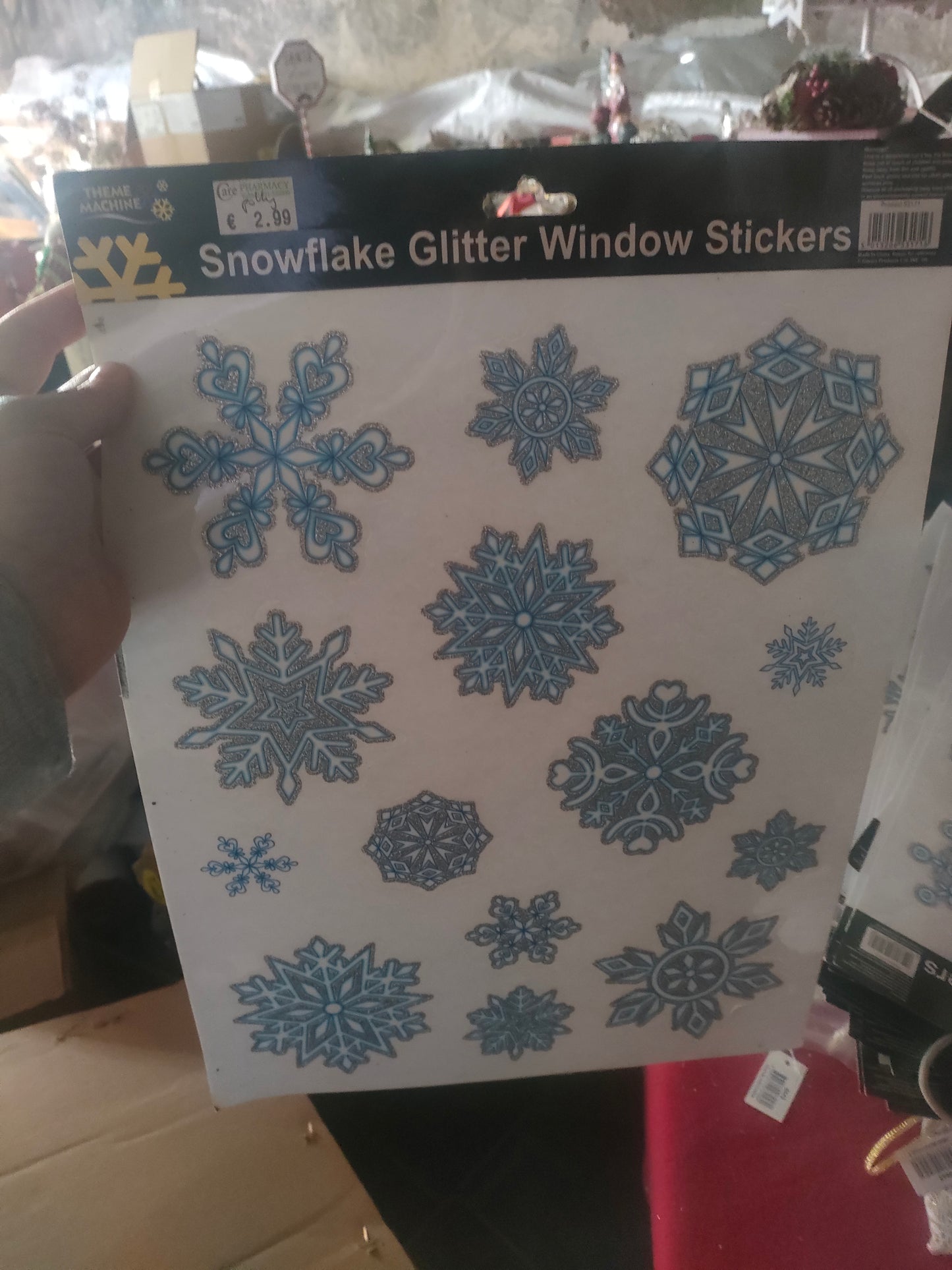 Snowflake Glitter Window Stickers