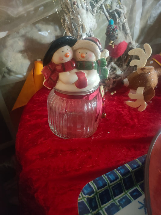 Snowman Jar