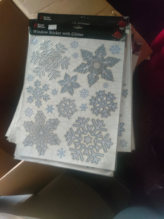 Window Sticker with Glitter