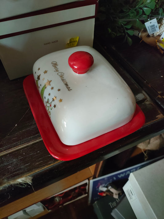 Christmas Butter Dish