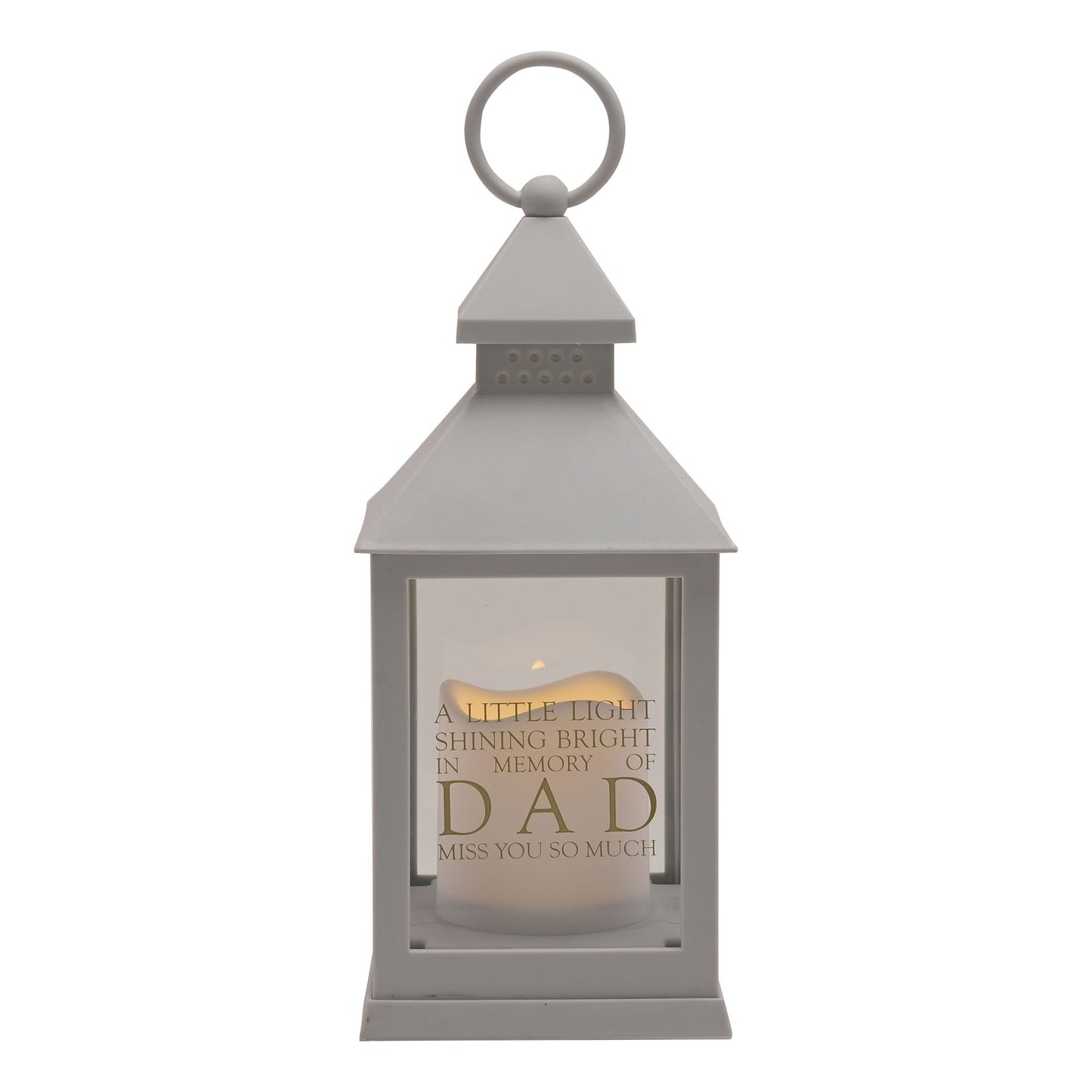 Thoughts of You Graveside Lantern Grey Dad
