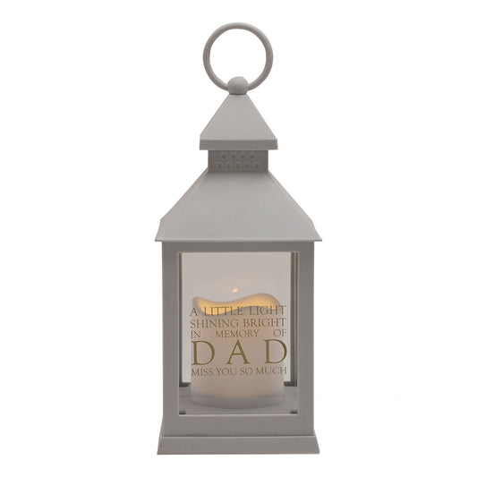 Thoughts of You Graveside Lantern Grey Dad