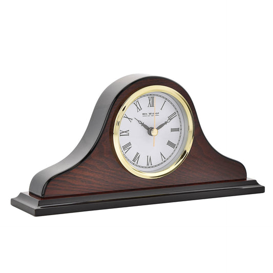 Napoleon Shaped Wooden Mantel Clock