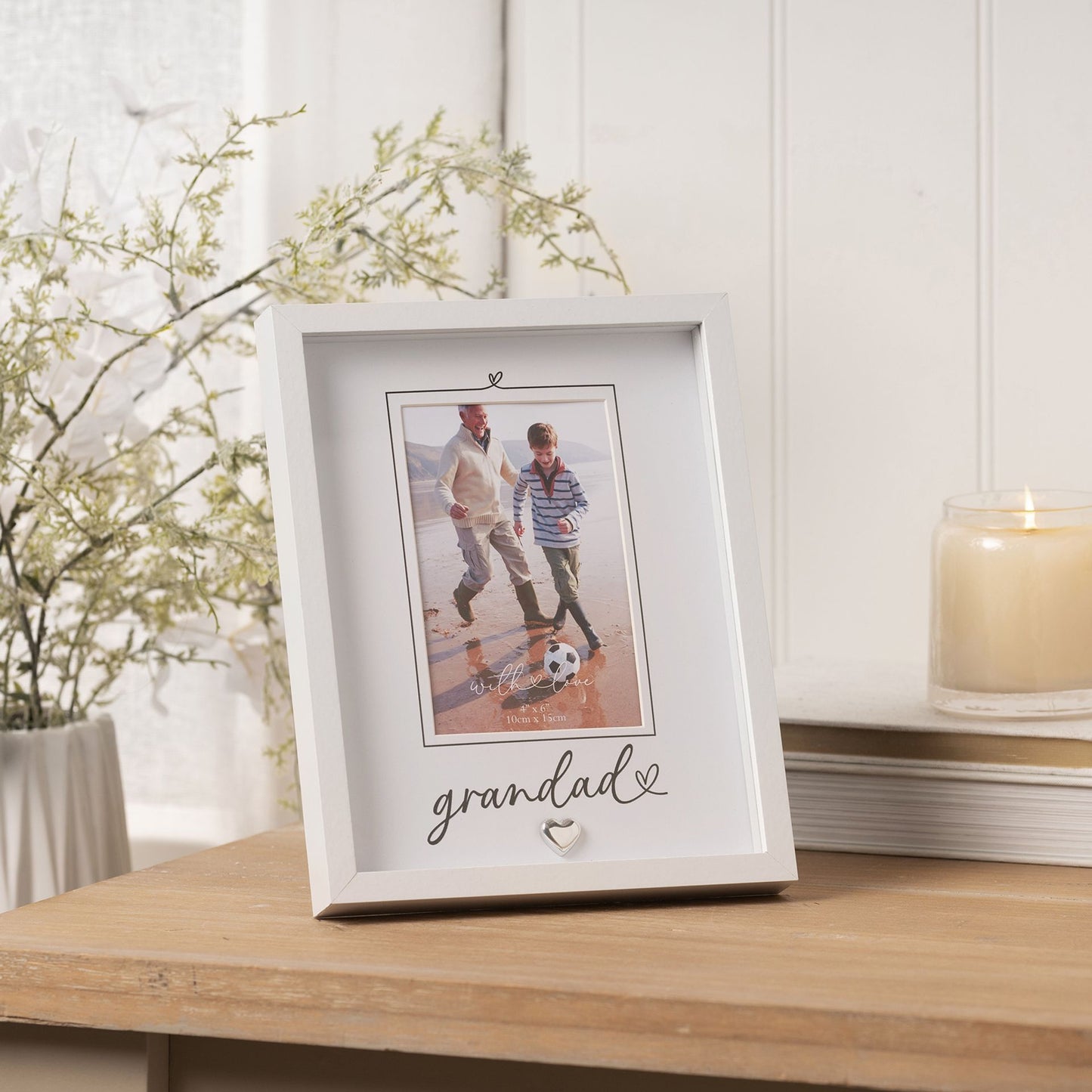 With Love Heartlines Frame 4" x 6" - Grandad