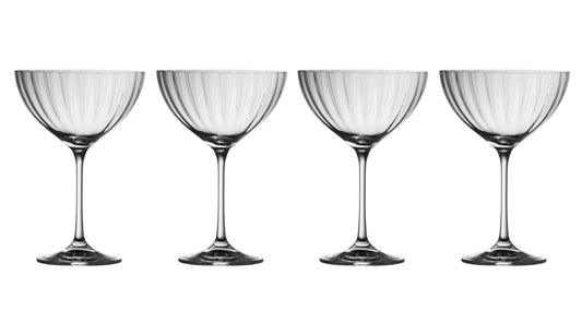 ERNE CHAMPAGNE SAUCER SET OF 4