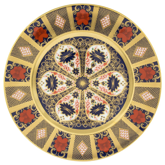 Royal Crown Derby Old Imari Solid Gold Band Plate 27cm