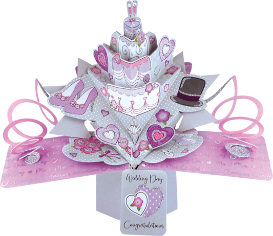 Wedding Cake Pop up Card