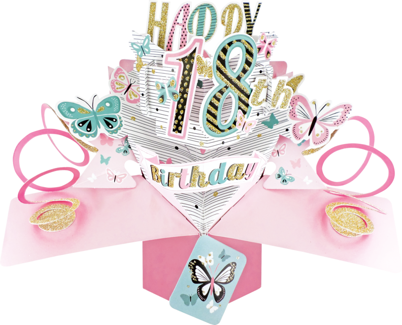 18th Birthday Pop up Card