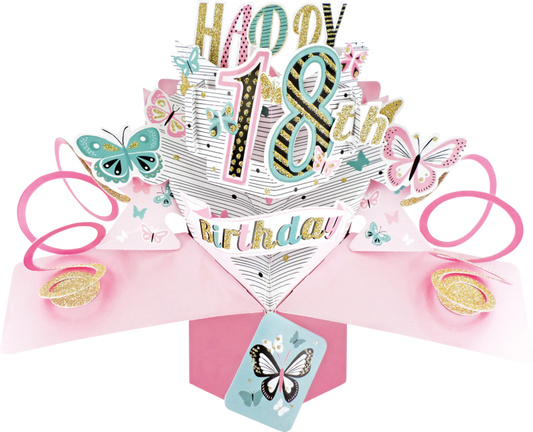 18th Birthday Pop up Card