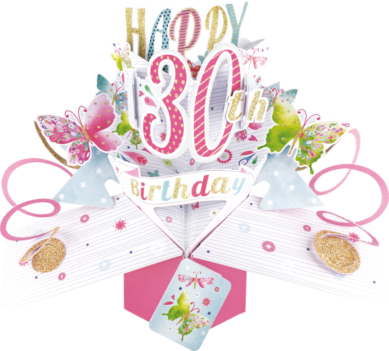 30th Birthday Pop up Card